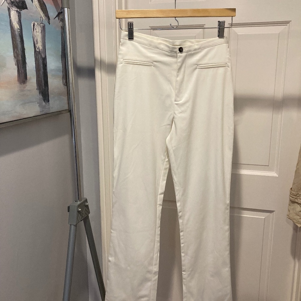 French Connection lightweight white cotton pant.  Size 6
